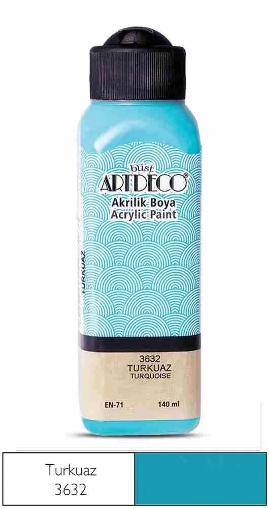 Artdeco 140 Ml Akrilik Boya Turkuaz 70r-3632