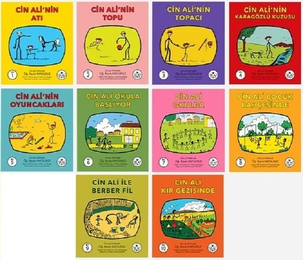 Cin Ali Hikaye Kitapları Serisi 10 Kitap - Cin Ali Yayınları