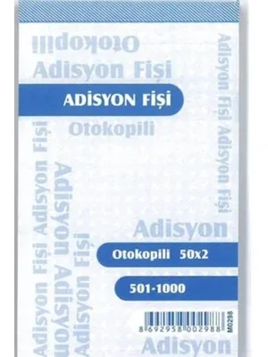 Altınyıldız 2n Otokopili Adisyon Fişi Numaralı 50yp