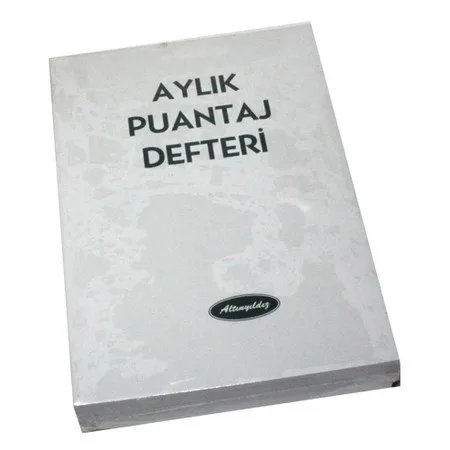 Altınyıldız Aylık Puantaj Defteri Büyük Boy