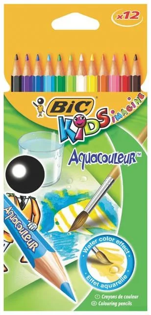 Bic Aquacouleur Kuru-suluboya Kalemi 12 Li Tam Boy 857561