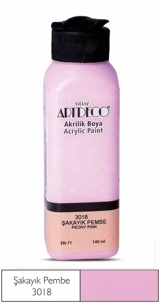 Artdeco 140 Ml Akrilik Boya Şakayık Pembe 70r-3018