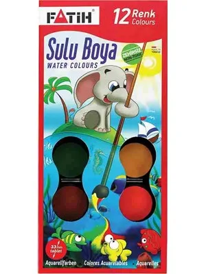 Fatih 12 Renk Suluboya K-12 906