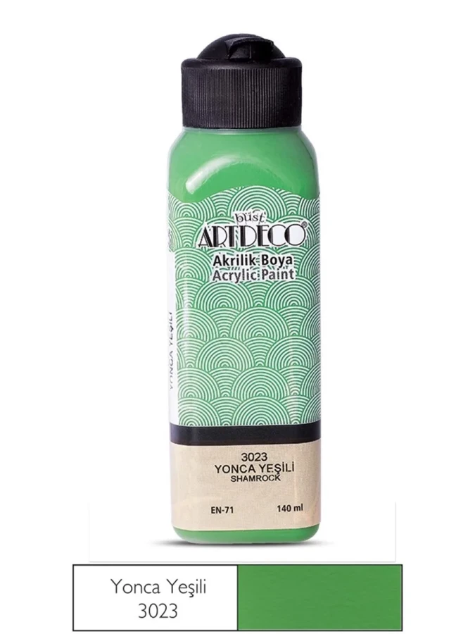 Artdeco 140 Ml Akrilik Boya Yonca Yeşili 70r-3023