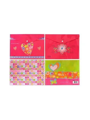 Noki A4 Baskılı Çıtçıtlı Dosya M.desen 3105