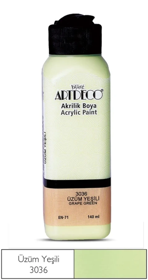 Artdeco 140 Ml Akrilik Boya Üzüm Yeşili 70r-3036