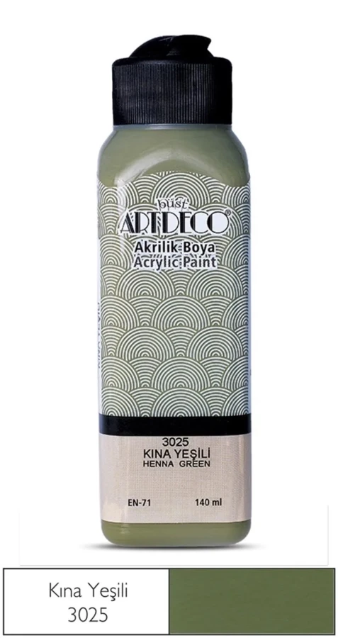 Artdeco 140 Ml Akrilik Boya Kına Yeşili 70r-3025