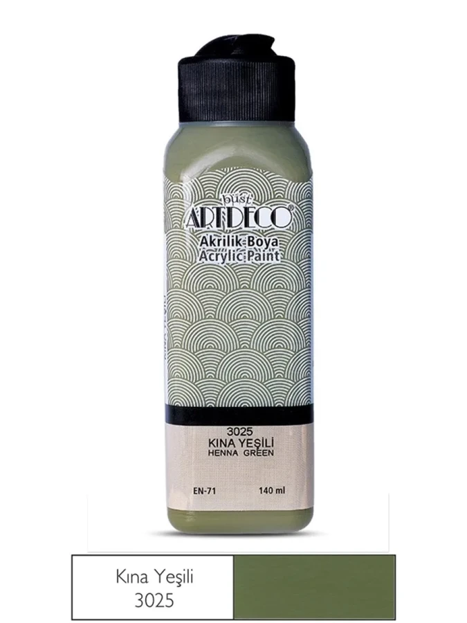 Artdeco 140 Ml Akrilik Boya Kına Yeşili 70r-3025