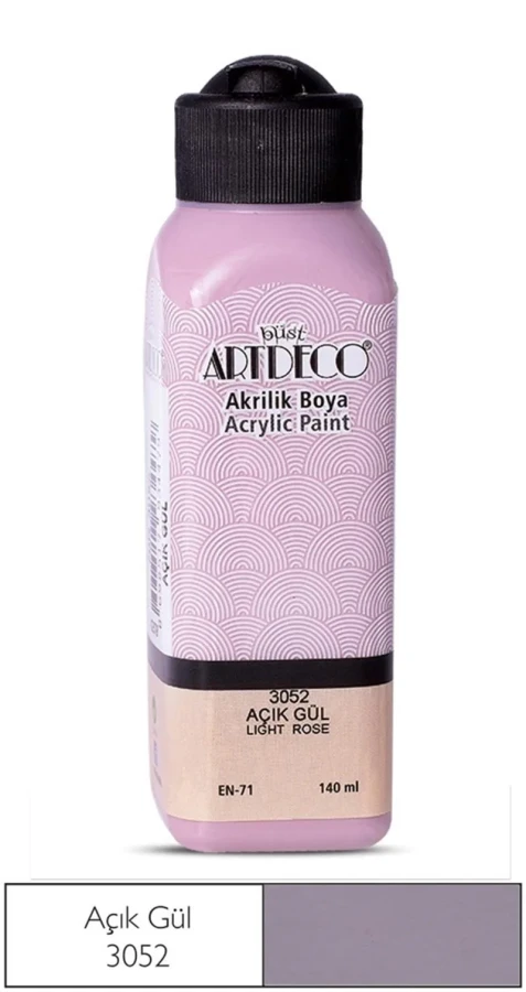 Artdeco 140 Ml Akrilik Boya Açık Gül 70r-3052