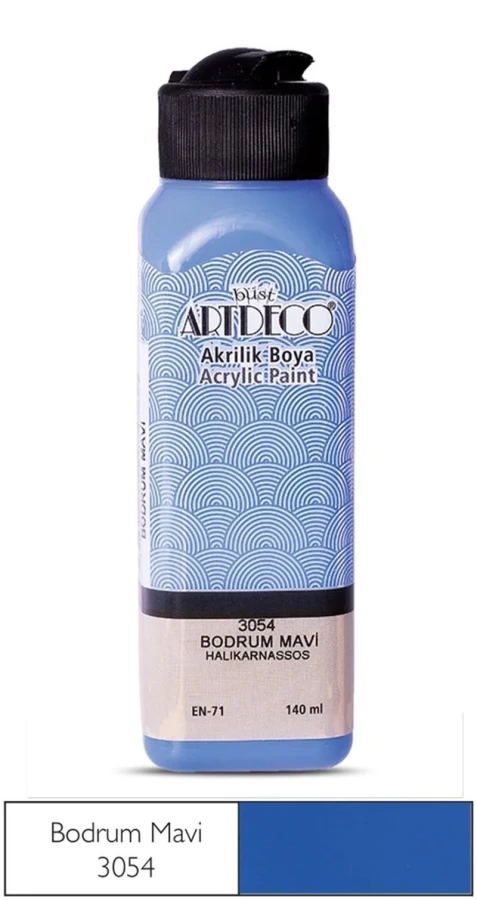 Artdeco 140 Ml Akrilik Boya Bodrum Mavi 70r-3054