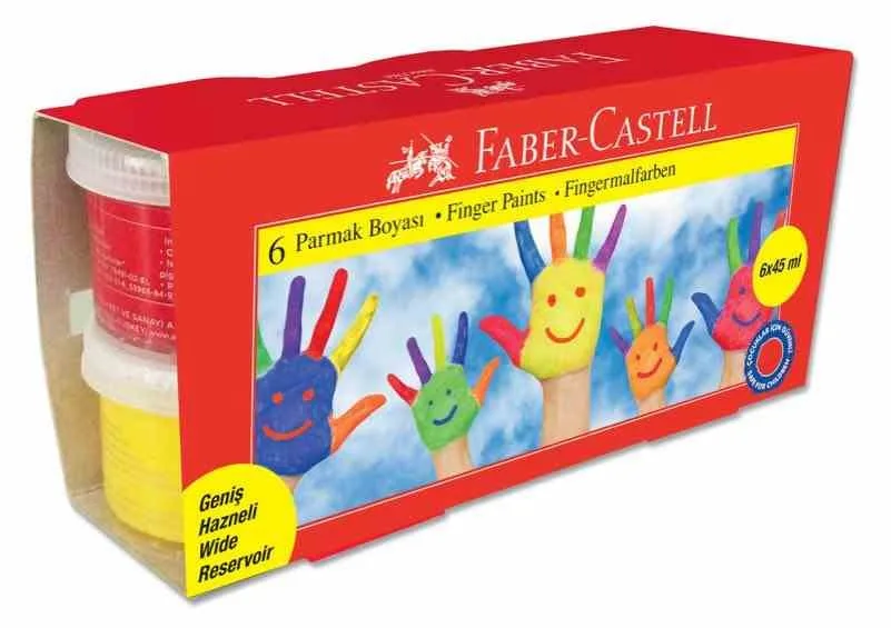 Faber Castell 45 Ml Parmak Boyası 6 Renk 160422