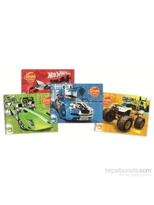 Gıpta Hot Wheels 17x24 Cm Karton Kapak Spiralli Resim Defteri 15 Yp 5436