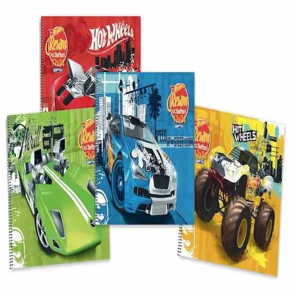 Gıpta Hot Wheels 25x35 Cm Karton Kapak Spiralli Resim Defteri 15 Yp 5437