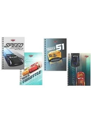 Keskin Color Cars A6 Karton Kapak Spiralli Not Defteri Çizgili 80 Yp 140400-33