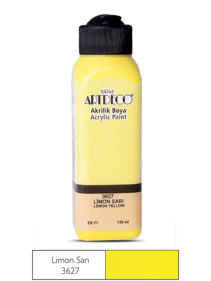 Artdeco 140 Ml Akrilik Boya Limon Sarı 70r-3627