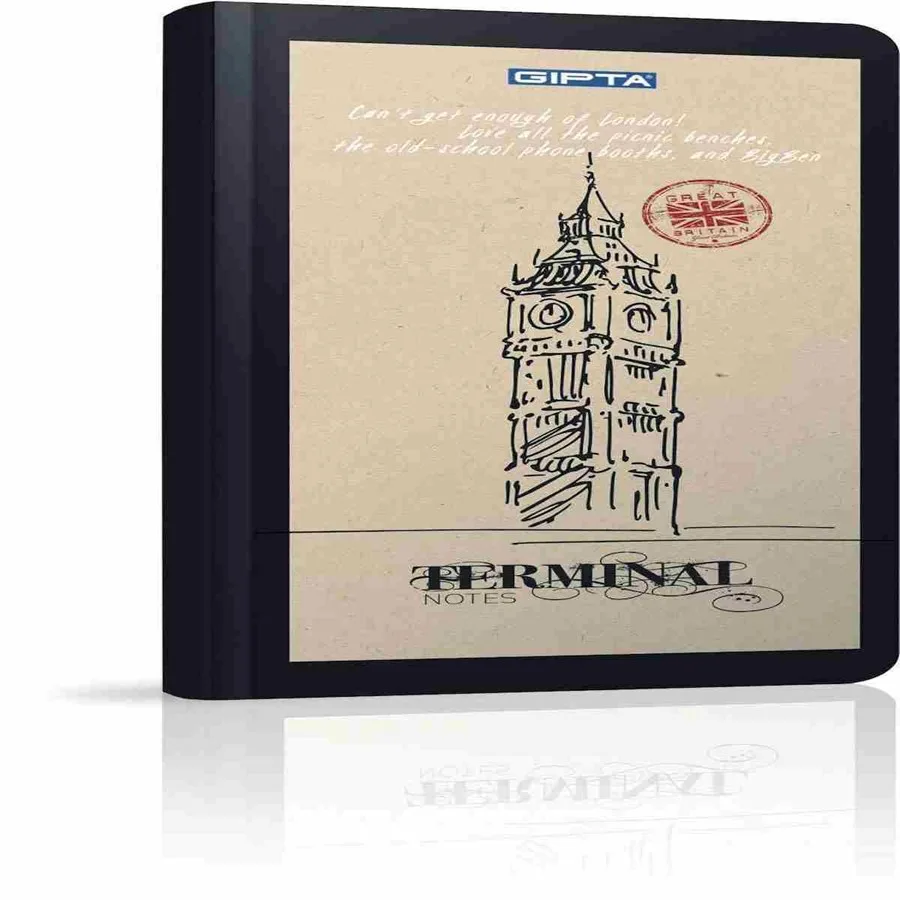 Gıpta Terminal 9x17 Cm Sert Kapak Defter Çizgili 120 Yp 2734
