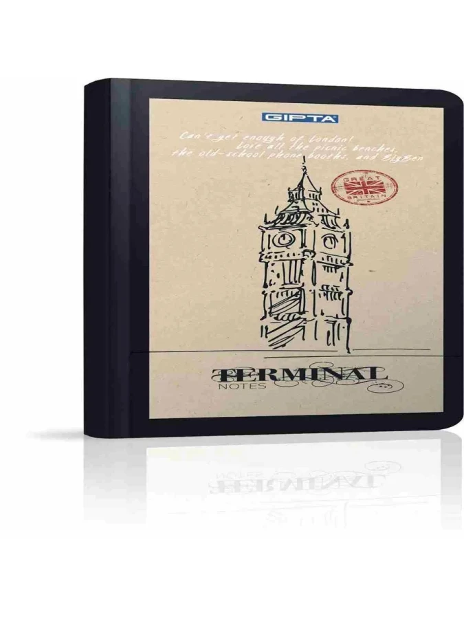 Gıpta Terminal 9x17 Cm Sert Kapak Defter Çizgili 120 Yp 2734