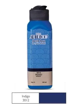 Artdeco 140 Ml Akrilik Boya İndigo Mavi 70r-3012
