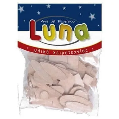 Luna 9 Mm Ahşap Renkli Şekiller 80"li 601691