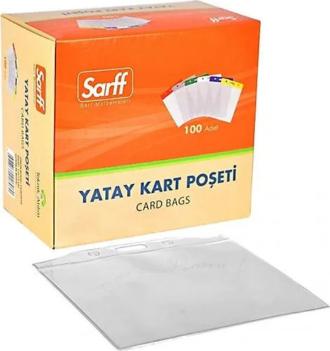 Sarff 7.5x9.5 Cm Plastik Yaka Kartı Poşeti Dikey-yatay