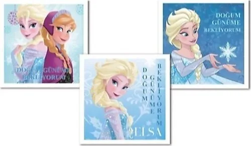 Keskin Color Frozen Doğum Günü Kart+zarf 10"lu 160700-71
