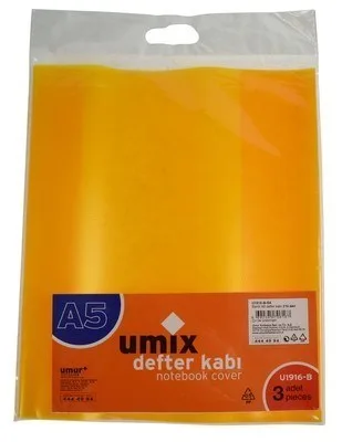 Umix A5 Defter Kabı Sarı 3 Lü U1916