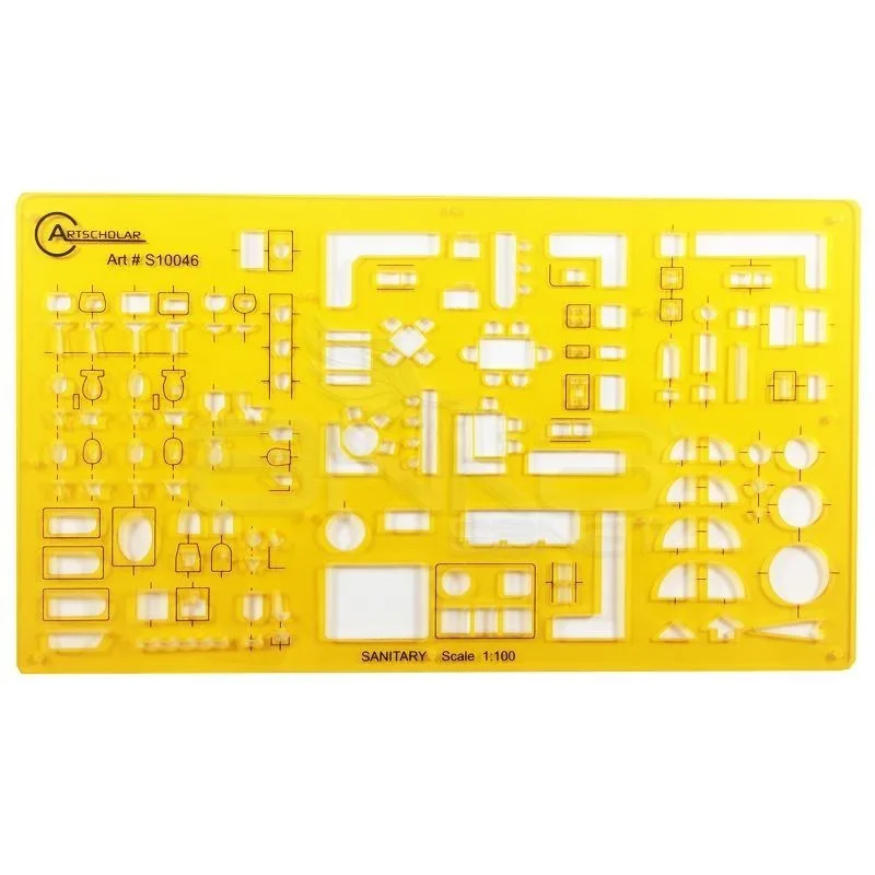 Artscholar 1\100 Mobilya ve Tesisat Şablonu S10046