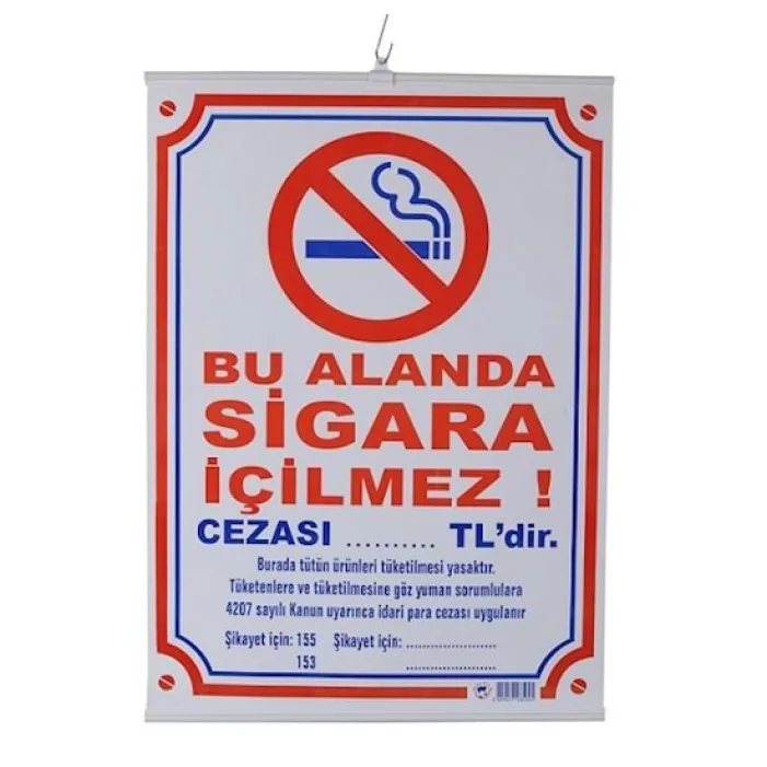 Odak 35x50 Sigara İçilmez Levhası Çıtalı