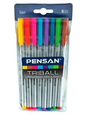 Pensan Trıball Tükenmez Kalem 8 Renk 1003