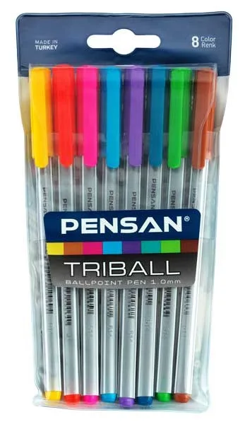 Pensan Trıball Tükenmez Kalem 8 Renk 1003
