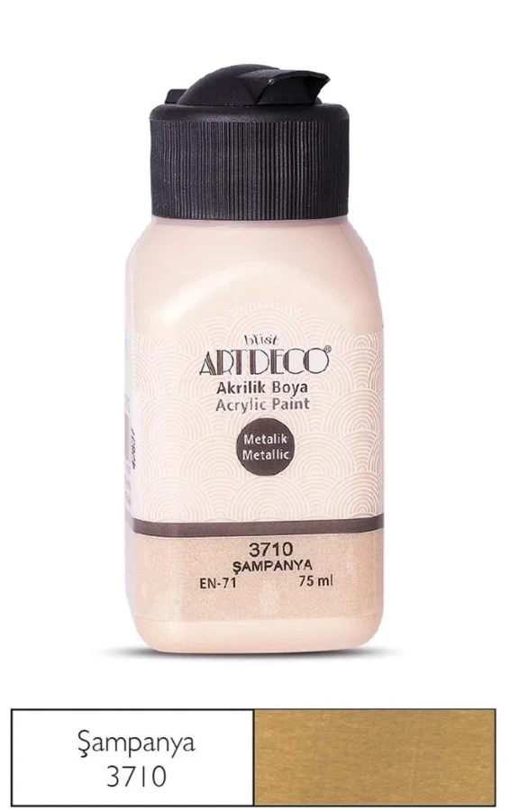 Artdeco 75 Ml Akrilik Boya Metalik Şampanya 71l-3710
