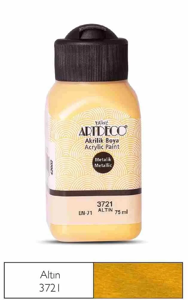 Artdeco 75 Ml Akrilik Boya Metalik Altın 71ı-3721