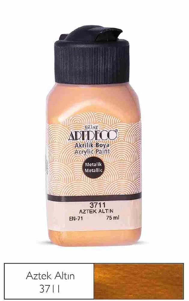 Artdeco 75 Ml Akrilik Boya Metalik Aztek Altın 71ı-3711