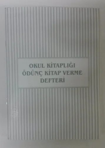 Altınyıldız 48yp Okul Kitaplığı Ödünç Verme Defteri