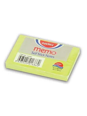 Noki Memo 50x75 Yapışkanlı Not Kağıdı Yeşil 12006y