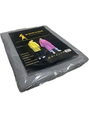 Rainwalker Eva Kumaş Kapüşonlu Yağmurluk Gri Rw-y03-g
