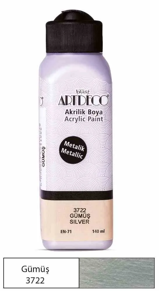 Artdeco 140 Ml Akrilik Boya Gümüş 71r-3722