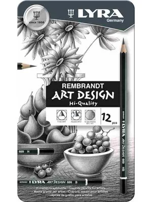 Lyra Art Design Dereceli Kalem Metal Kutu 12''li L1111120