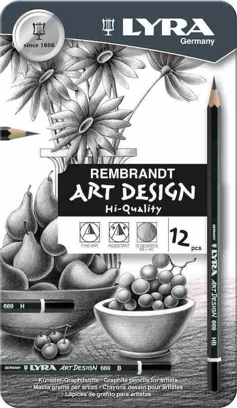 Lyra Art Design Dereceli Kalem Metal Kutu 12''li L1111120