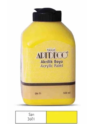Artdeco 500 Ml Akrilik Boya Sarı 70l-3601