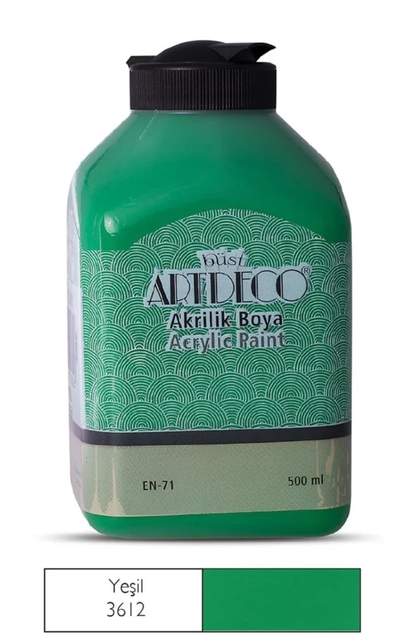 Artdeco 500 Ml Akrilik Boya Yeşil 70l-3612