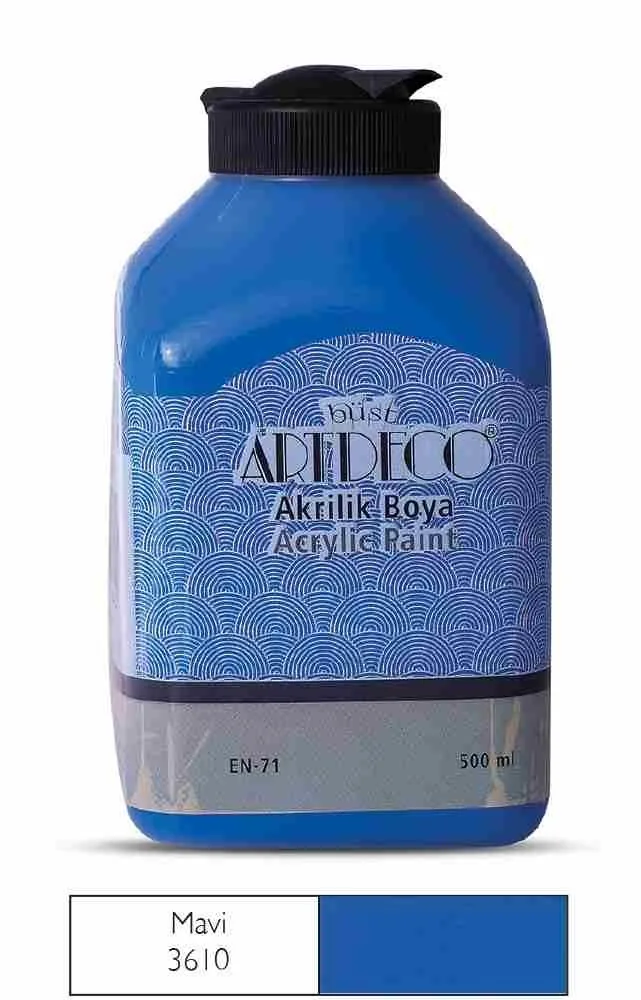 Artdeco 500 Ml Akrilik Boya Mavi 70l-3610