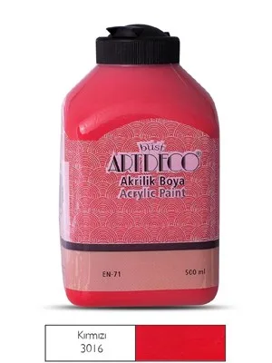 Artdeco 500 Ml Akrilik Boya Kırmızı 70l-3016
