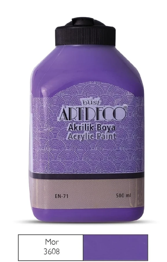 Artdeco 500 Ml Akrilik Boya Mor 70l-3608