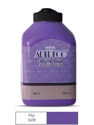 Artdeco 500 Ml Akrilik Boya Mor 70l-3608
