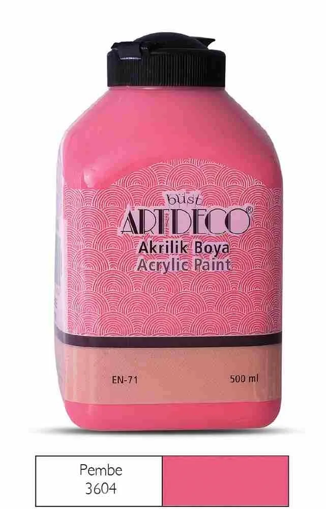 Artdeco 500 Ml Akrilik Boya Pembe 70l-3604
