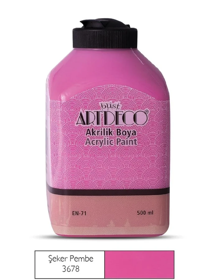 Artdeco 500 Ml Akrilik Boya Şeker Pembe 70l-3678