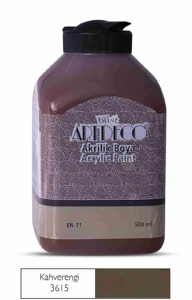 Artdeco 500 Ml Akrilik Boya Kahverengi 70l-3615