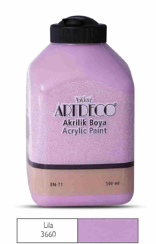 Artdeco 500 Ml Akrilik Boya Lila 70l-3660