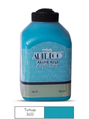 Artdeco 500 Ml Akrilik Boya Turkuaz 70l-3632